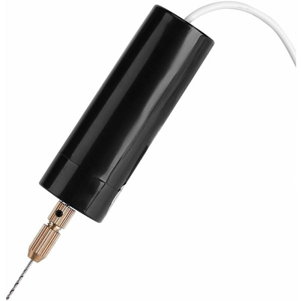 Bärbar Mini Mikroborr Bärbar Elektrisk Borr med USB-kabel