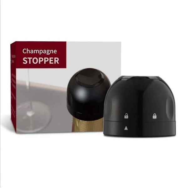 Champagne-vinkork vakuumförslutning svart-1