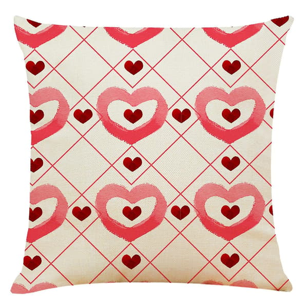 Glad Jul Linne Multi Mönster Kuddfodral Soffa Kuddfodral Heminredning