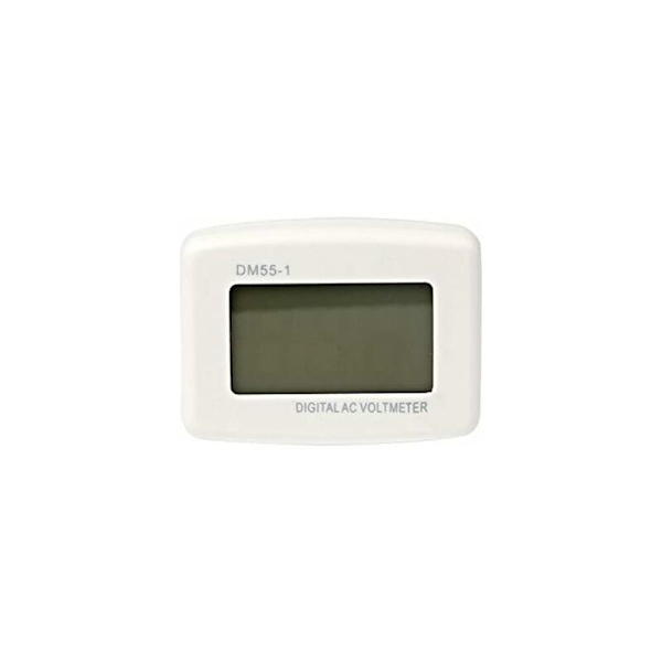 Sininen taustavalaistu digitaalinen LCD-jännitteenmittari 220V, EU-pistokkeen jännitteen testauspaneeli, DM55-1 AC 80-300V
