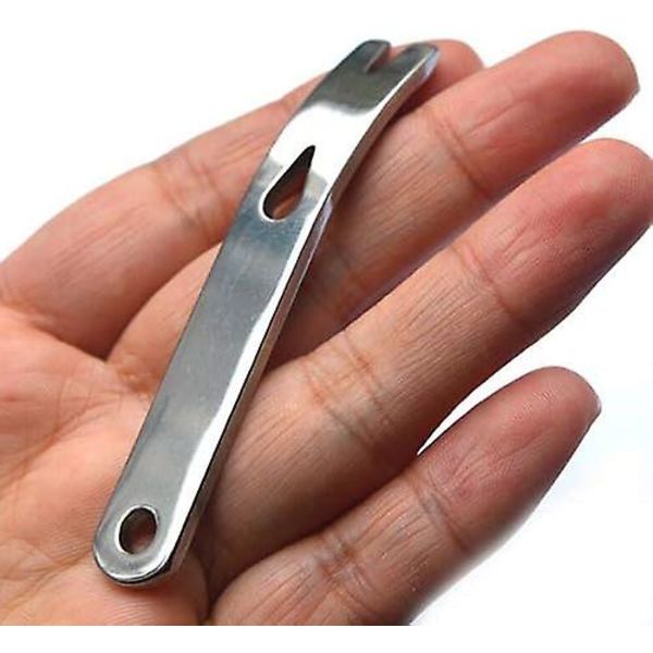 Fickstorlek Rostfritt Stål Kofot Widgy Bar EDC Verktyg för Djungelöverlevnad och Överlevnad