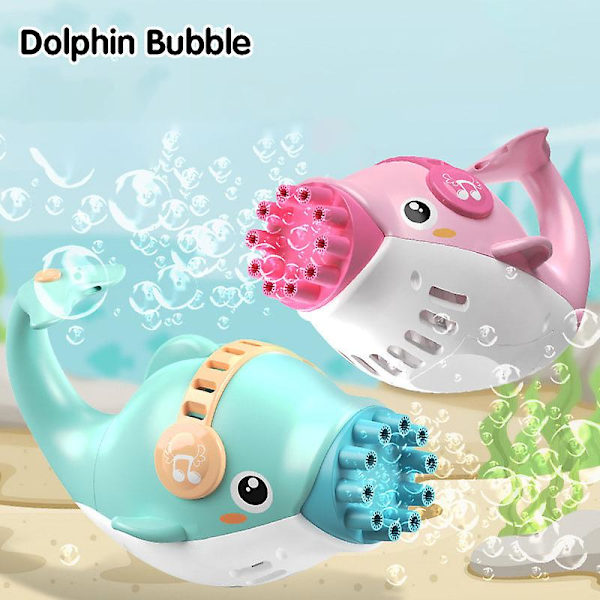Delfin bubbelmaskin Bärbar Barn Strandleksak Bubbelmaskin 10 Hål Bubbelmaskin Barnleksak