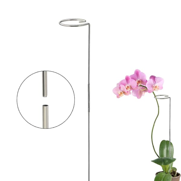 Støttepæl til enkeltstammede planter i rustfrit stål - 75 cm høj