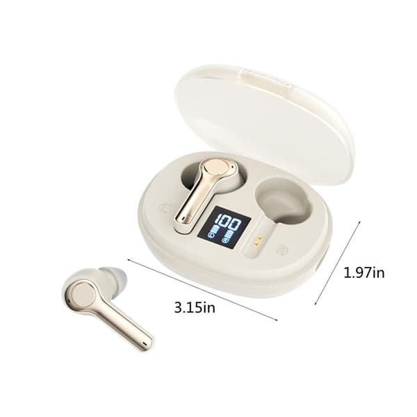 Trådlöst Bluetooth-headset Stereo Gaming Spel Stereo Vänster Och Höger Kanaler Vit