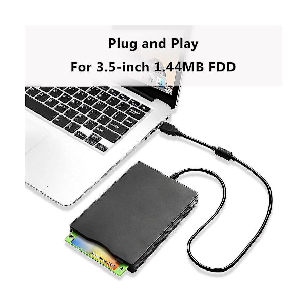 USB Floppy Disk Reader Drive 3.5in Extern Portabel 1.44 Mb Fdd Diskette Drive För Windows 7 8 2000 Xp Vista Pc Laptop