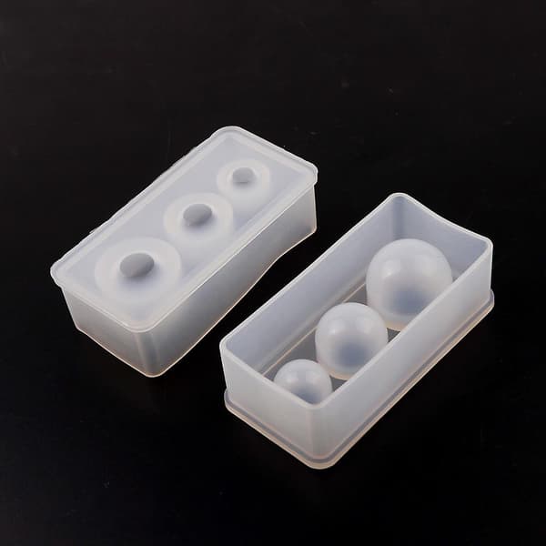 Silikon smyckesform, DIY boll dekorativ form hartsform