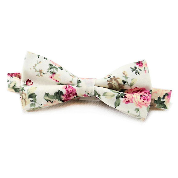 Herr Bow Tie i Bomull med Blommönster (4)