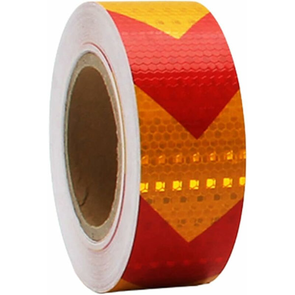 25M×5CM reflekterende tape, reflektor sikkerhedstape til orienteringspil, selvklæbende sikkerhedstape-synlig advarselstape til køretøjer, cykler, udendørs