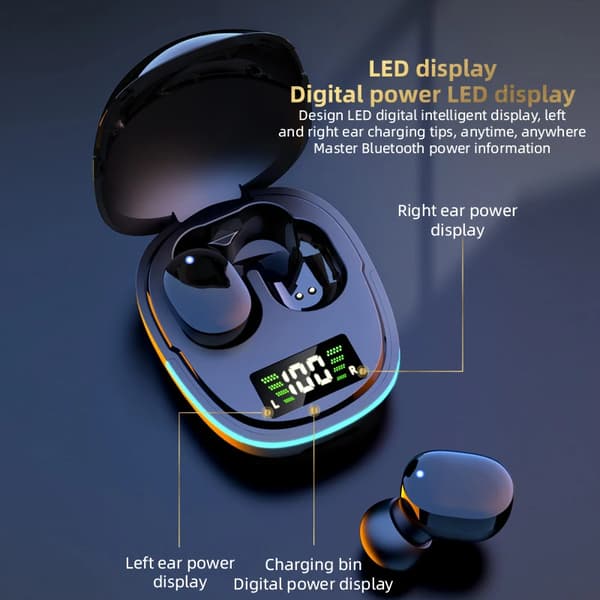 G9S Trådlöst Bluetooth-headset Sport LED-display