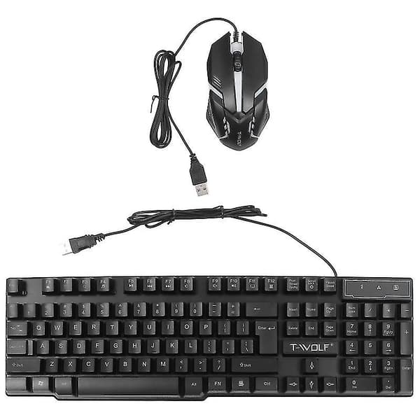 1 set USB-tangentbord och mus-kombination