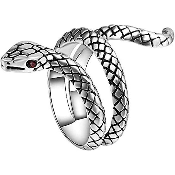 Silver gotisk retro punk form retro ring justerbar för män och kvinnor