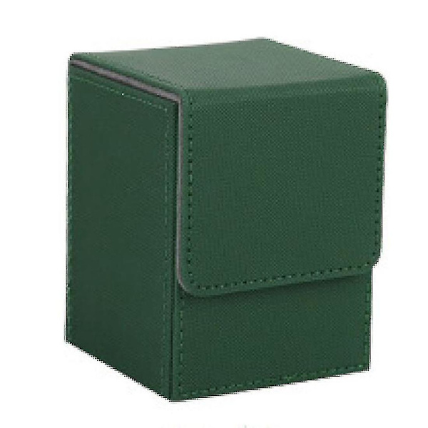 Case Deck Box Sleeved Cards Deck Game Box För Yugioh Pärmar: 100+, Grön