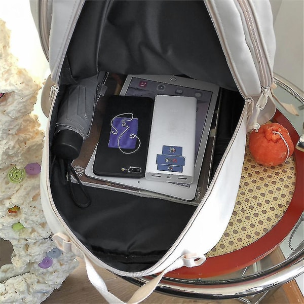 Sød stor teen-rejserygsæk Multi-rum letvægts mesh rygsæk med bærbar lynlås-lomme