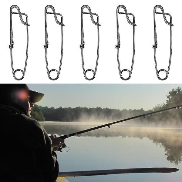 5 st rostfritt stål lång räka fiskeutrustning