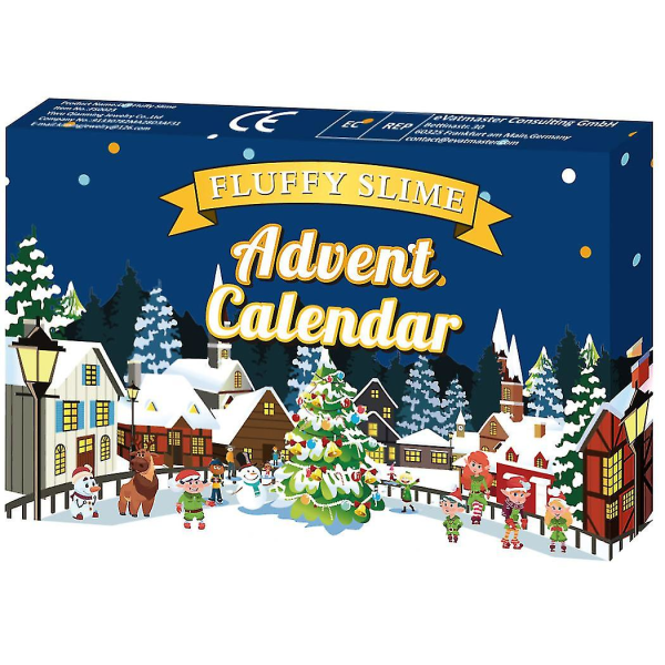 Christmas Kids Gift Bubble Gum 24 Numbers Advent Nedräkningspresent