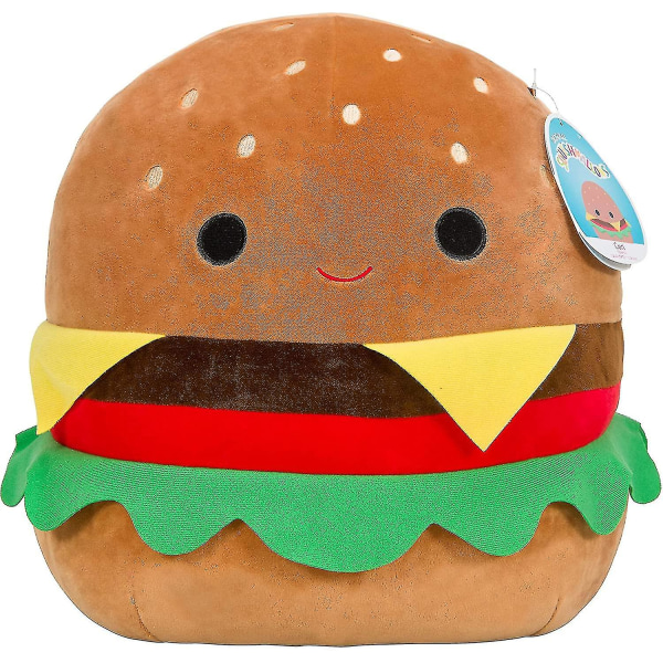 Stor 16" Carl The Cheeseburger - Officiell plysch - Mjuk och squishy matstoppad djurleksak - Bra present till barn S