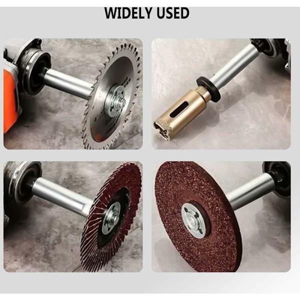 Vinkelsliber forlængerstang Model 100, M10 gevind poleringsværktøj med trykplader (80mm)