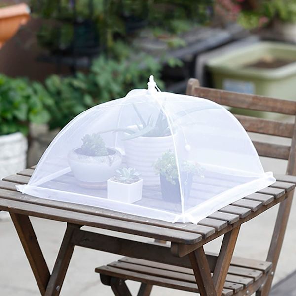 (6-pack) Pop-up utomhus Picknick Mesh Matskydd Tält Paraply för utomhus och camping Mat Cover Håll ute flugor Myggor Idealisk