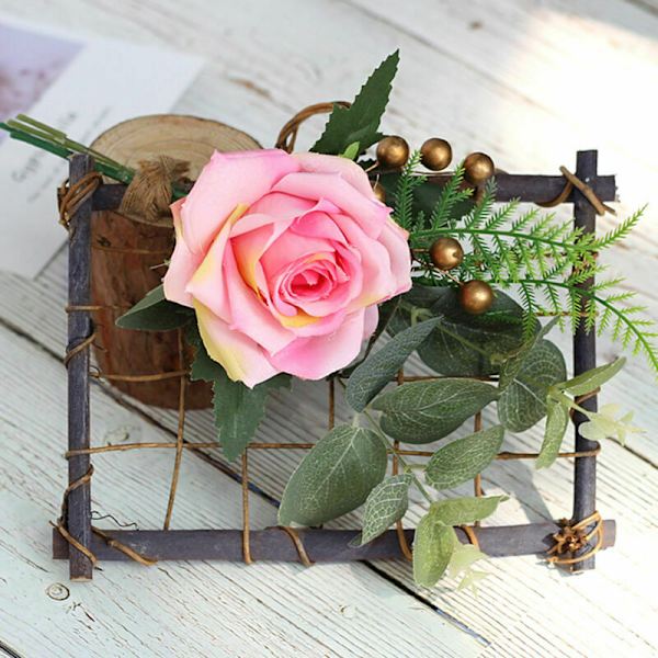 Hängande luftväxter i trä, Pergola, väggdekoration, hängare, blomsterdisplay (växter ingår ej)