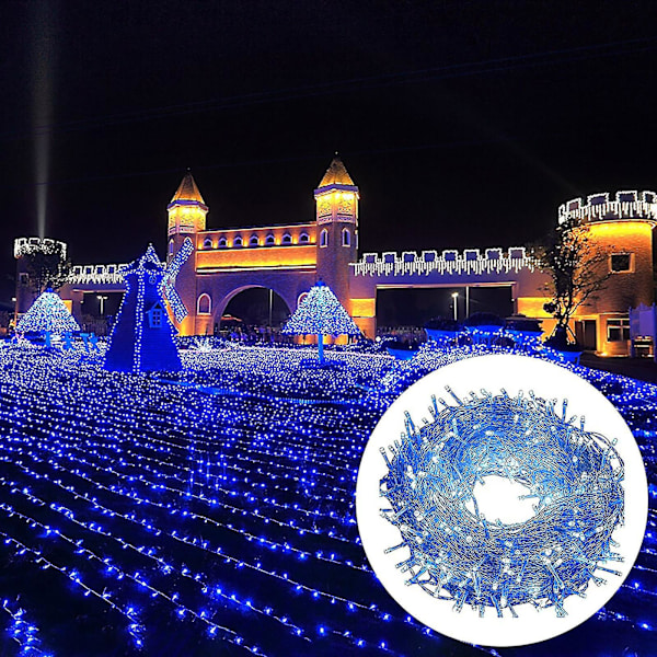 Vattentäta LED-ljusslingor med flera blinklägen för festlig dekoration