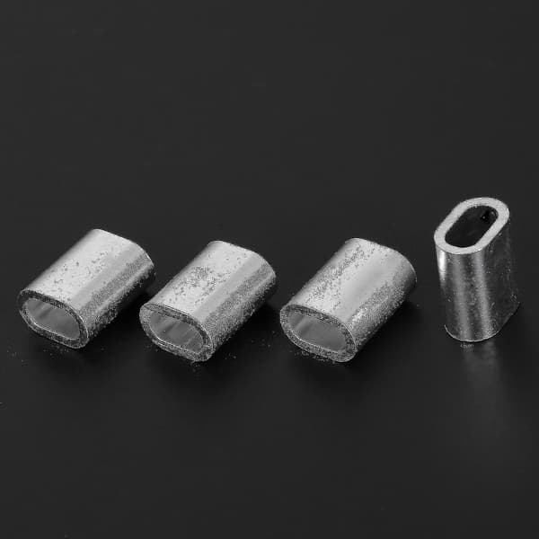 10 st 3mm aluminiumlegering vajerhylsor