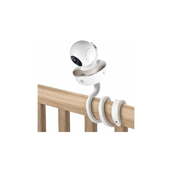 Universell babymonitorfäste för Motorola babymonitorer/monitorer/alla andra kameror med 1/4 skruvfäste Inga verktyg eller väggskador krävs (Vit?)
