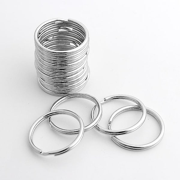 50-pack 0,8 tum mini split ring med dubbla öglor små metallringar kontakter för smycken halsband armband örhängen hantverk prydnader och gör-det-själv