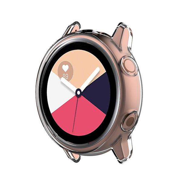 Passar till Samsung Galaxy Watch Active Fodral Solid Färg Tpu Anti-fall Anti-scratch Mjukt Gummiskal 41mm41mmVit