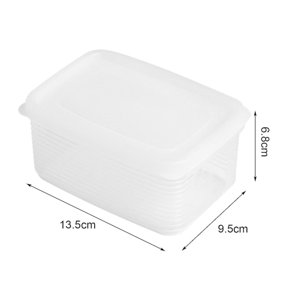 590ML/1.2L/1.8L Kylskåpsförvaringslåda Transparent Grönsaksfruktbehållare Behållare för Homeiang（S）