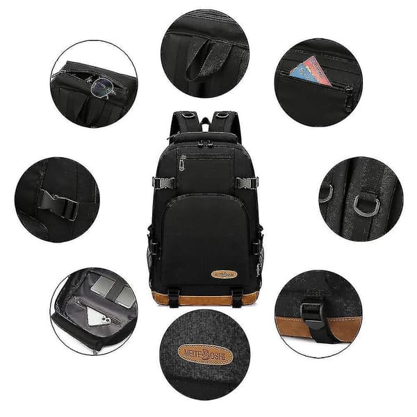 Leo Mes Si Bronzing Youth Small and Medium School Bag Computer Compartment School Bag Youth Large Capacity Backpack