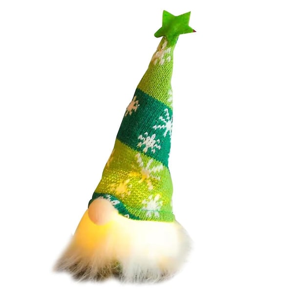 Gnome Juldocka Med Lampor Rudolph Docka Lysande Dvärg Prydnader För Hem Jul Nyårspresenter