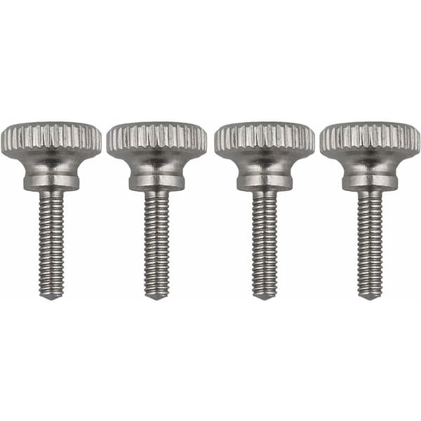 Sæt med 4 rustfri stålskruer med riller M2,5 x 10 mm