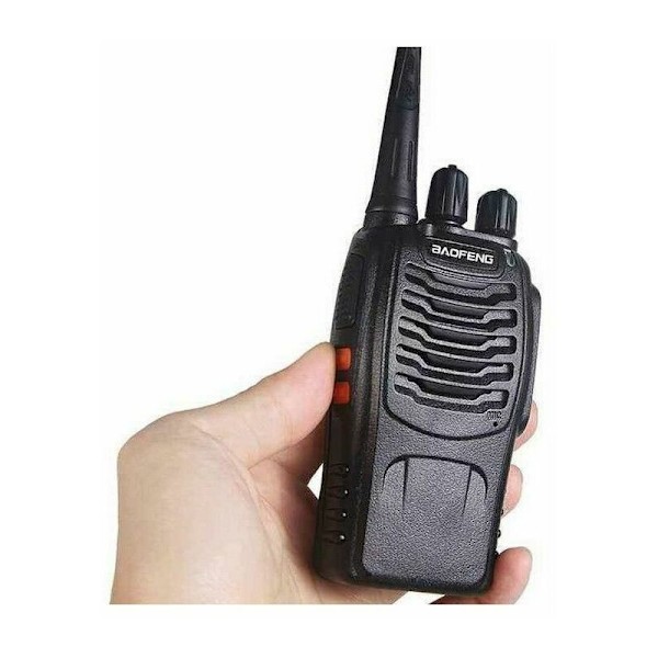 2-pack lång standby walkie-talkie 5W svart 4,5\"