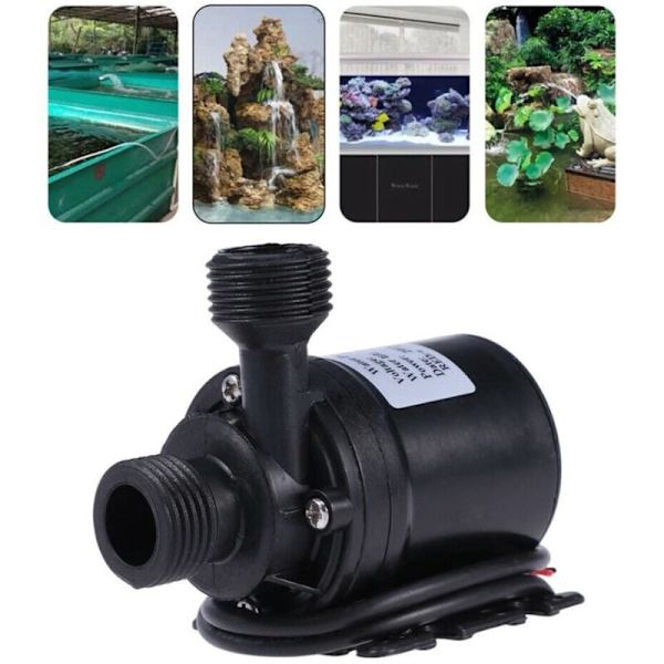 DC 12V 19W Vandpumpe 5M 800L/H Cirkulationspumpe Elektrisk Solvandpumpe