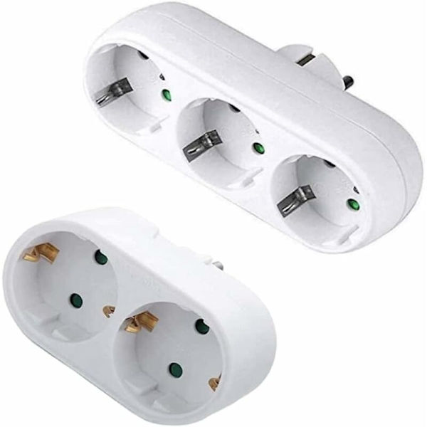 Eurooppalainen muunnosliitäntä, 1-2-tie eurooppalainen muunnosadapteri kansainvälinen virtalähdesovitin 16A 250V adapteri