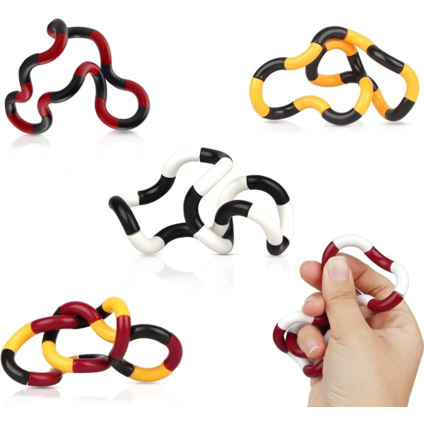 Fingertop Twister Leksaker, 5st Twist Knot Hand Toys