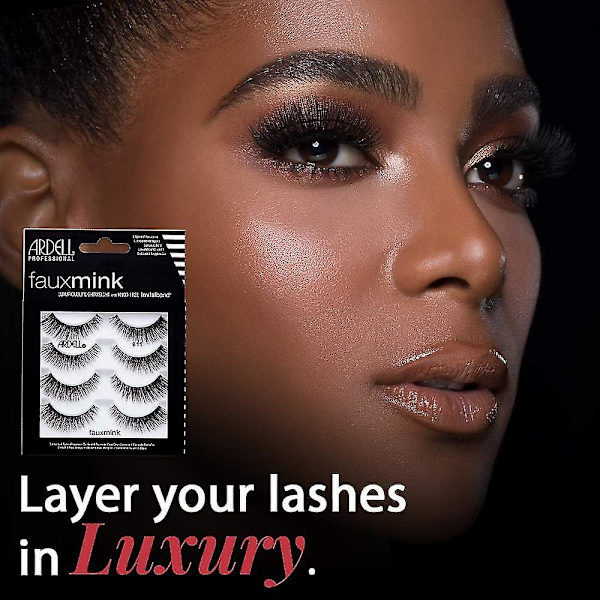 Falska fransar Faux Mink Demi Wispies Multipack, 2 pk x 4 par（4 par (förpackning om 1)，Faux Mink 811）