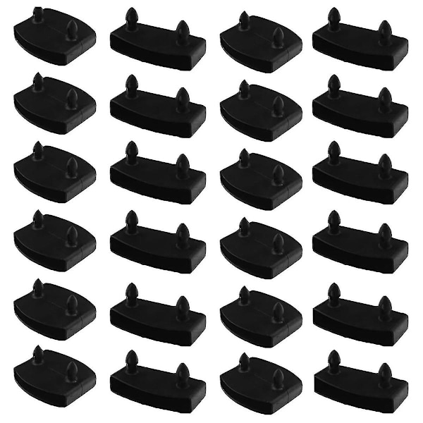 24 st 55 mm x 9 mm plast sängribbsöverdrag ersättningshållare lock för att hålla fast träribbor B