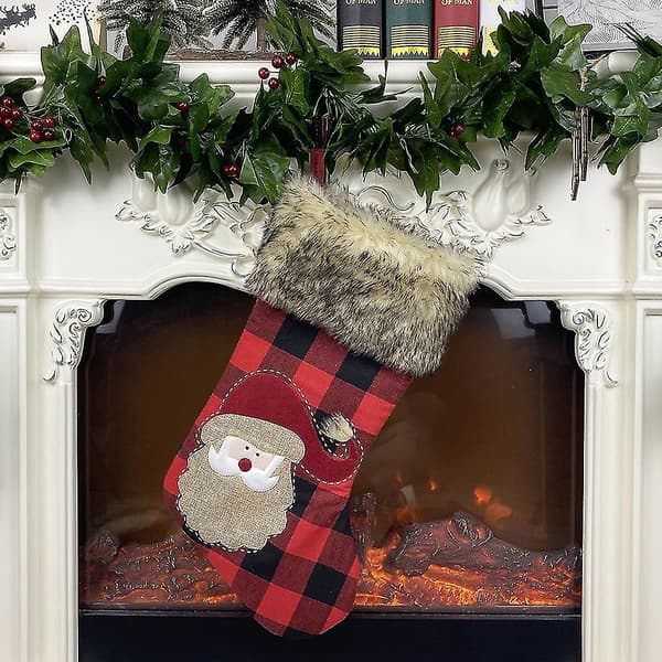 Julgransprydnad Strumpa Tomte Snögubbe Sock Dekoration