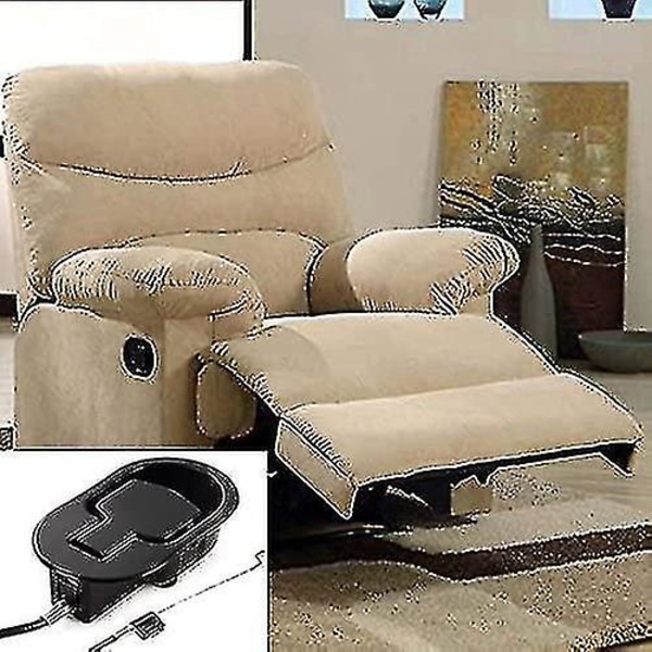 Recliner Ersättningsdelar - Universal Black Metal Pull Liggstolshandtag med kabel -