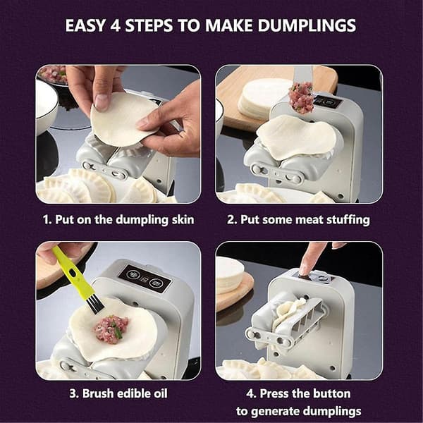 Dumplingmaskin, Empanada Press, Automatisk Elektrisk Dumplingmaskin, Dumpling Skin Press M
