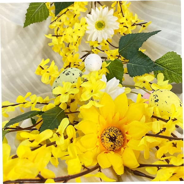 2 st ägg solros konstgjord blomma vin