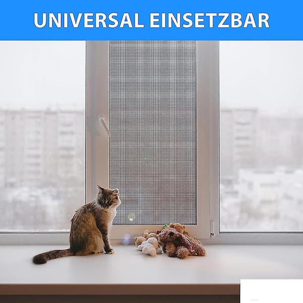 Fiberglas flugnät bredd 100 cm färg vit