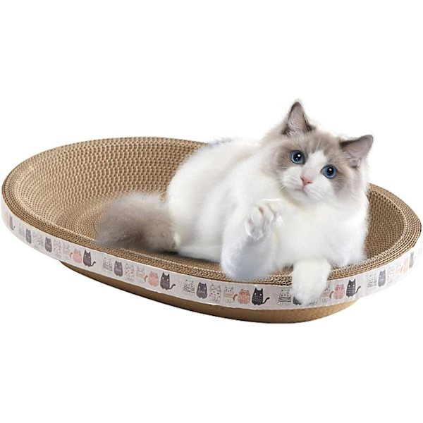 Katt Repbräda Korrugerat Papper Rund Slitstark Leksak