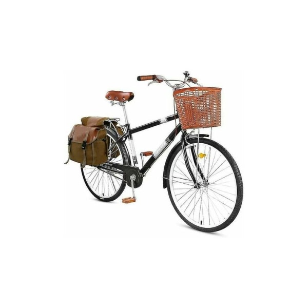 Retro cykelväska bagagehållare dubbel baksäte väska för cykel motorcykel (bejoey)