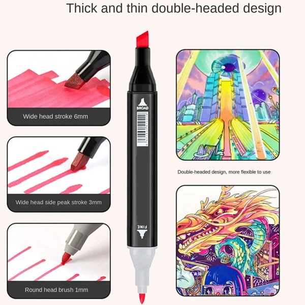 168 färgad graffiti skiss penna oljig märke färger markör metalliska markör pennor