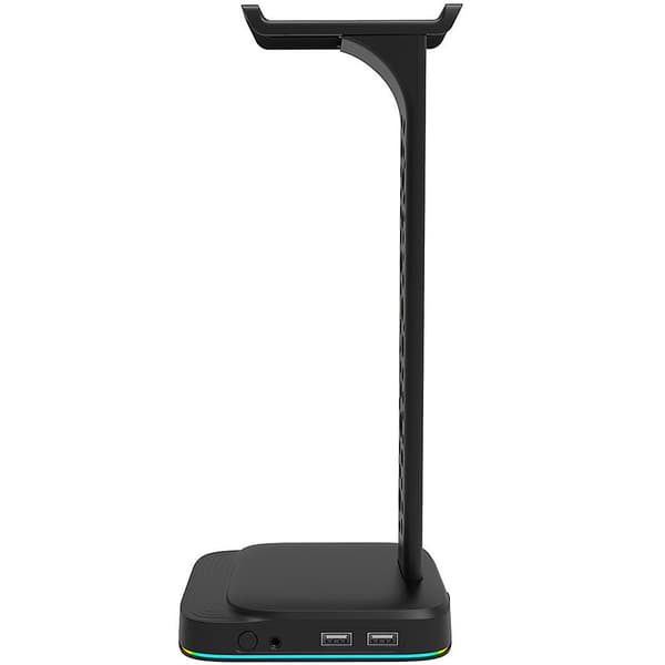 Hörlursställ Headsetställ 3.5mm USB RGB Över-Öra Headset Skrivbordsstöd Konsol