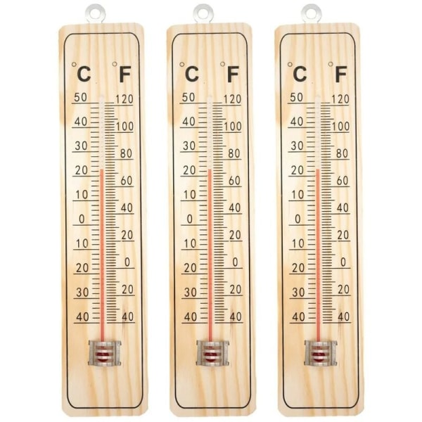 4x Termometer Indendørs Termometer Udendørs Termometer Have Analog Indendørs Udendørs Træ