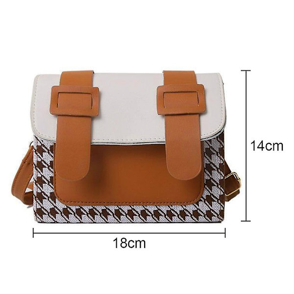 Crossbody-väskor för kvinnor Klassiska axelväskor Damhandväskor bruna