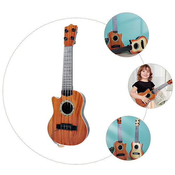 Leksaker Vuxna Kvinnor Elgitarr Figurer Barn Musikleksaker Småbarn Akustisk Gitarr Tidig Inlärning Ukulele Leksak Barn Leksak Gitarr